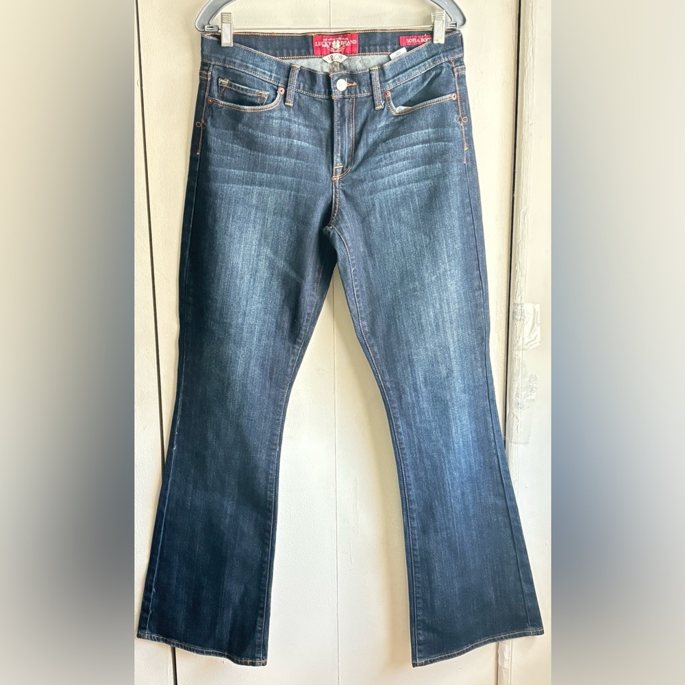 WOMENS LUCKY BRAND SOFIA BOOT CUT BLUE JEANS, size 10/30